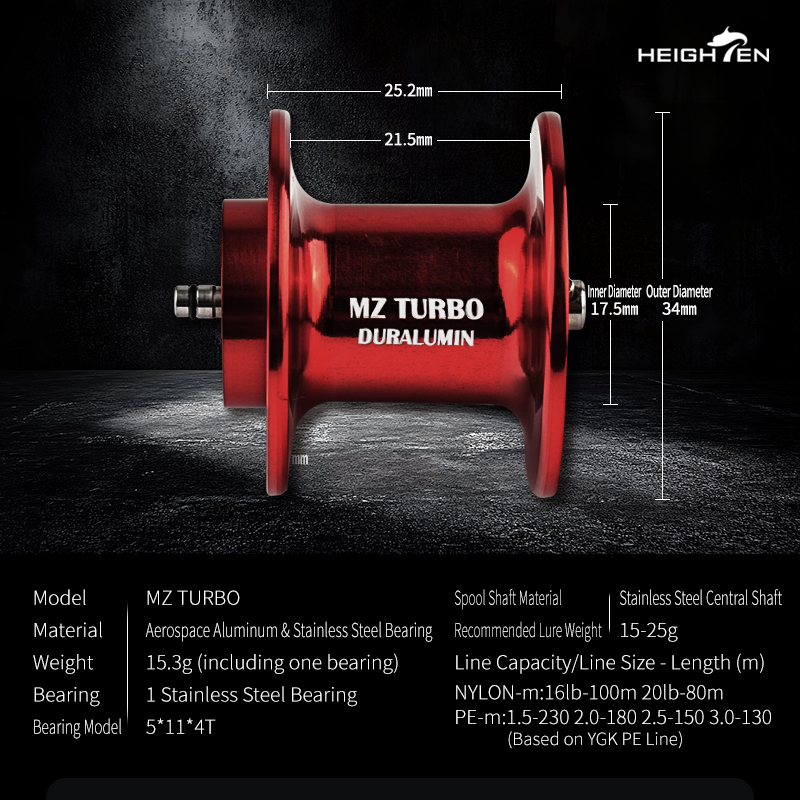 HEIGHTEN İki Kademeli MZ Turbo - Reel Spare Spool incelemesi ve fiyatı